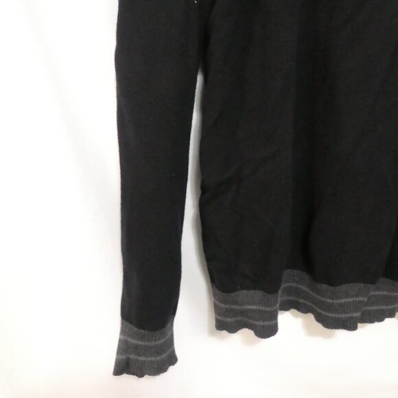 KENNETH COLE - Unlisted Production | 2XT | Black Henley Sweater | Grey Trim - Picture 12 of 14